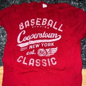 Red Cooperstown Shirt